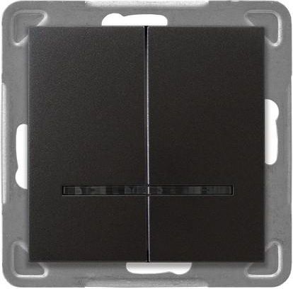 Ospel Łącznik świecznikowy Impresja podwójny z podświetleniem antracyt (ŁP-2YS/m/50)