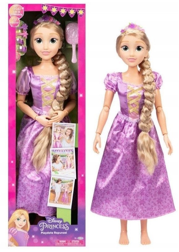 Lalka Disney Rapunzel Roszpunka duża gigant 80cm