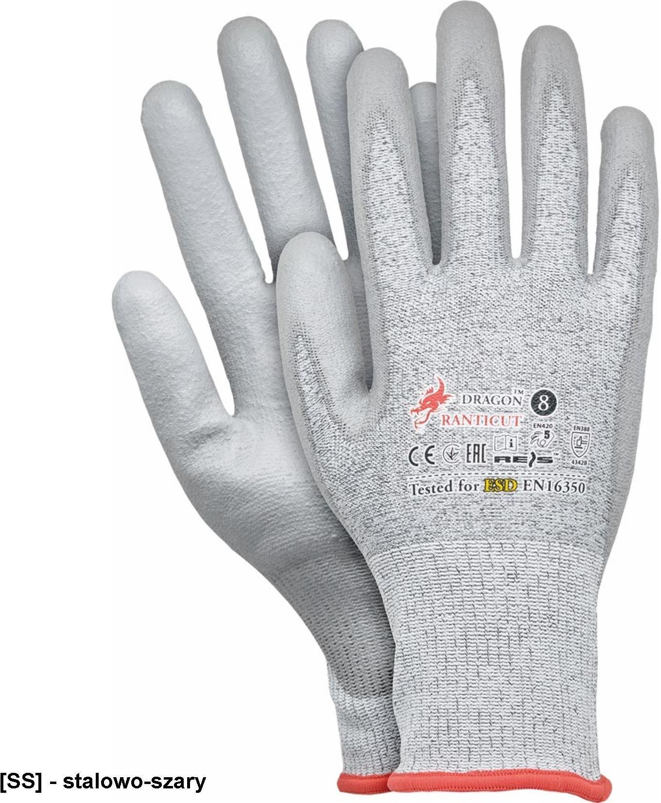 Reis RANTICUT Rękawice antystatyczne ESD 7