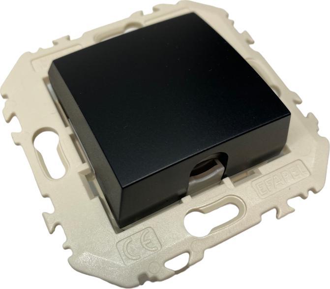 Efapel EFAPEL QUADRO45 PRZYŁĄCZE KABLOWE GŁOŚNIKOWE CZARNY MAT 45174 KWPM