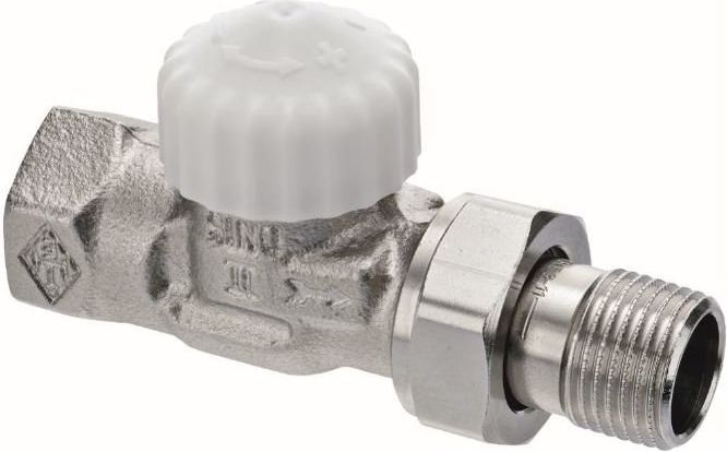 Heimeier Zawór termostatyczny V-exakt II DN20 niklowany, kapa biała, prosty (3712-03.000)