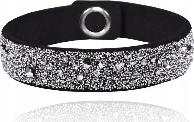 Radziszewska Jewellery Bransoletka Srebrna Alcantara Kryształy Biżuteria Dzień Matki ŻYCZENIA