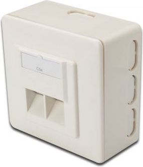 Digitus Gniazdo teleinformatyczne natynkowe 2x RJ45 STP kat. 5e (DN-9002-N)