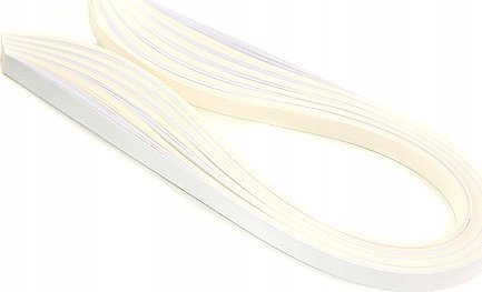 CreativeHobby Paski do quillingu 3 mm - 100 szt - biało-perłowe