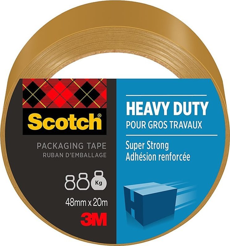 Scotch Taśma pakowa SCOTCH® Heavy Duty, 48mm x 20.3m, 1szt., brązowa