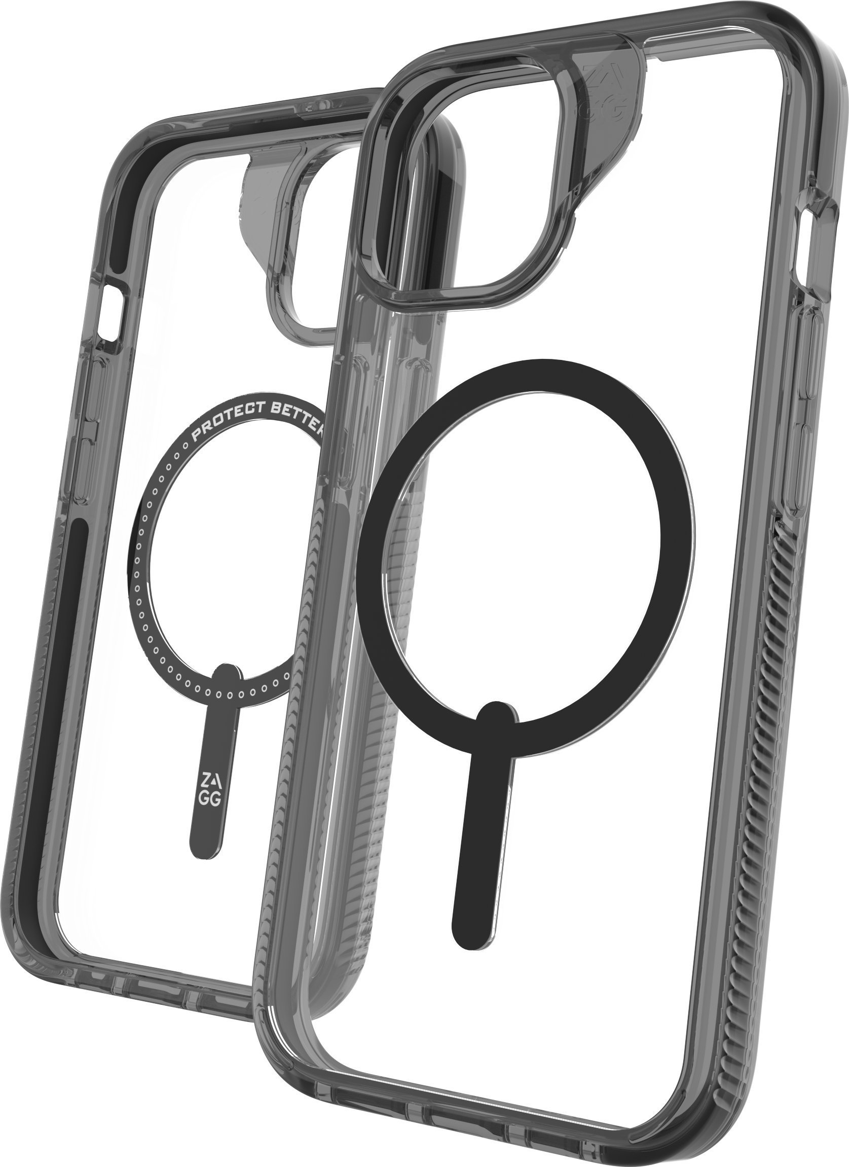 ZAGG Santa Cruz Snap - obudowa ochronna do iPhone 16e (2025) / 15 / 14 / 13 kompatybilna z MagSafe (black)