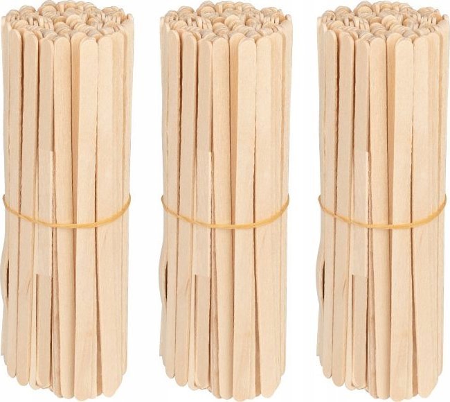 Ronney Szpatułka drewniana mała 140 x 6 x 1.4 mm - 100 sztuk