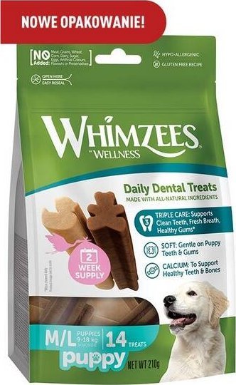 Whimzees Whimzees Przysmak Dla Szczeniąt M/L 14szt