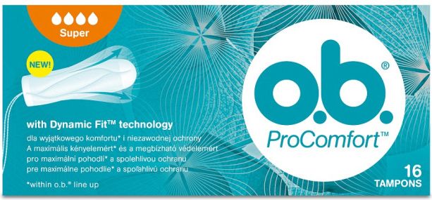 O.B ProComfort Tampony Super 16 szt.