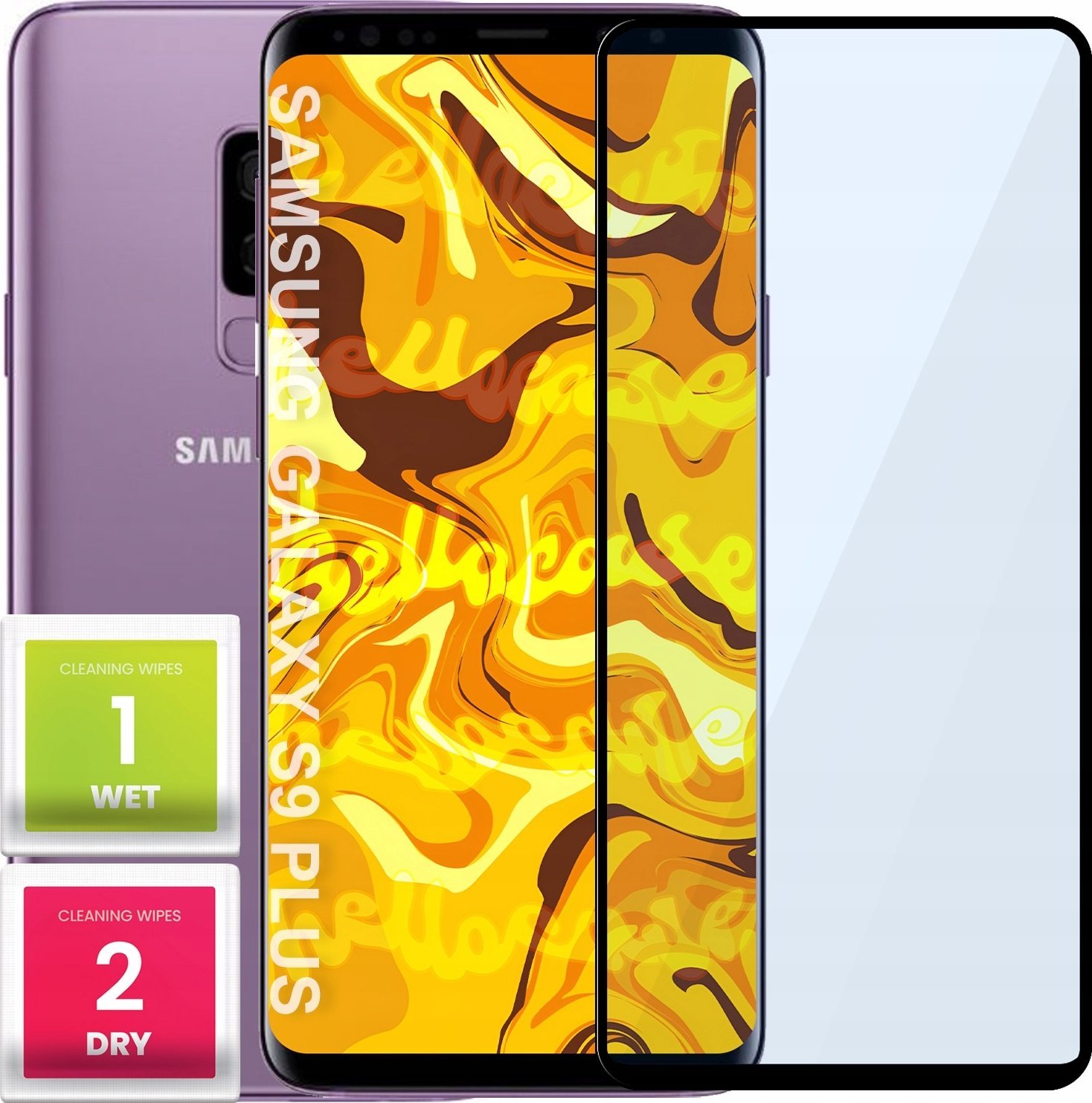 Hello Case SZKŁO HARTOWANE DO SAMSUNG GALAXY S9 PLUS PEŁNE NA CAŁY EKRAN SZKIEŁKO 5D