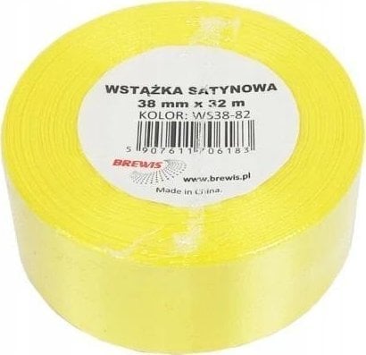 Wstążka satynowa kanarkowy 38mm x 32m