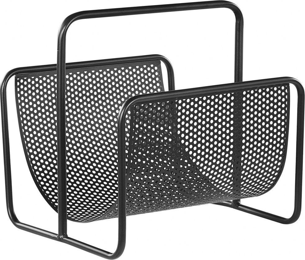 Beliani Gazetnik żelazny czarny BELA!