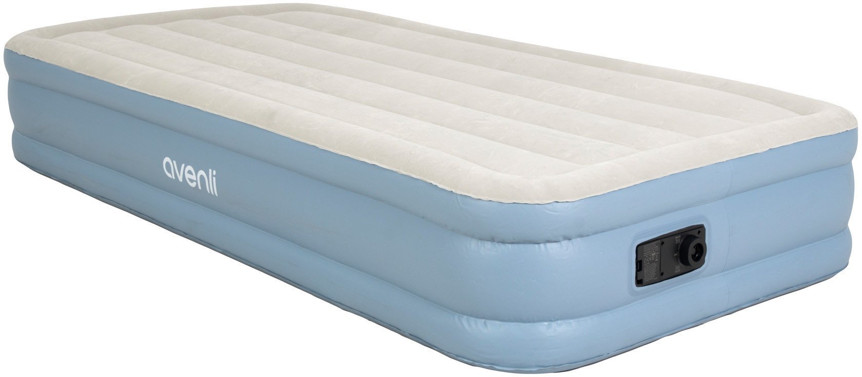Duży dmuchany materac jednoosobowy AVENLI z wbudowaną pompką 191x99x33