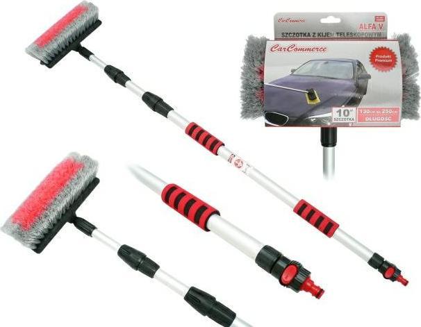 Carcommerce SZCZOTKA Z KIJEM TELESKOPOWYM 130-250cm -ALFA V