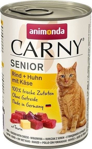 Animonda ANIMONDA Cat Carny Senior smak: Wołowina, kurczak, ser 400g