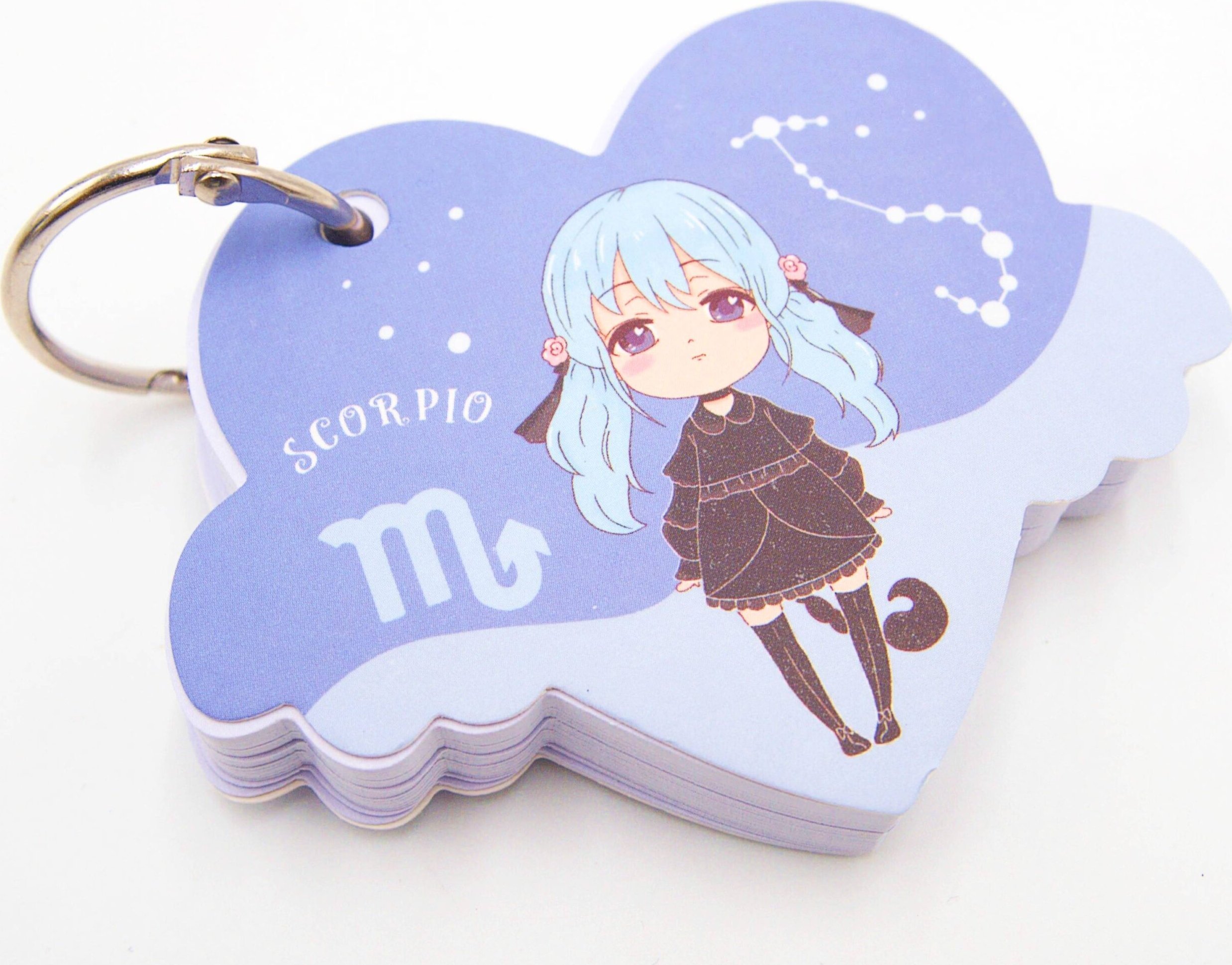 myHomelife Mini notes notesik na breloku znak zodiaku SKORPION