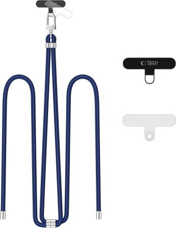 Smycz Tech-Protect C7S Rope Crossbody Strap Navy Blue/silver