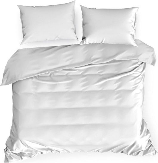 Eurofirany Komplet Pościeli Satynowa Nova3 Biel 160x200 NP 3 CZĘŚCI