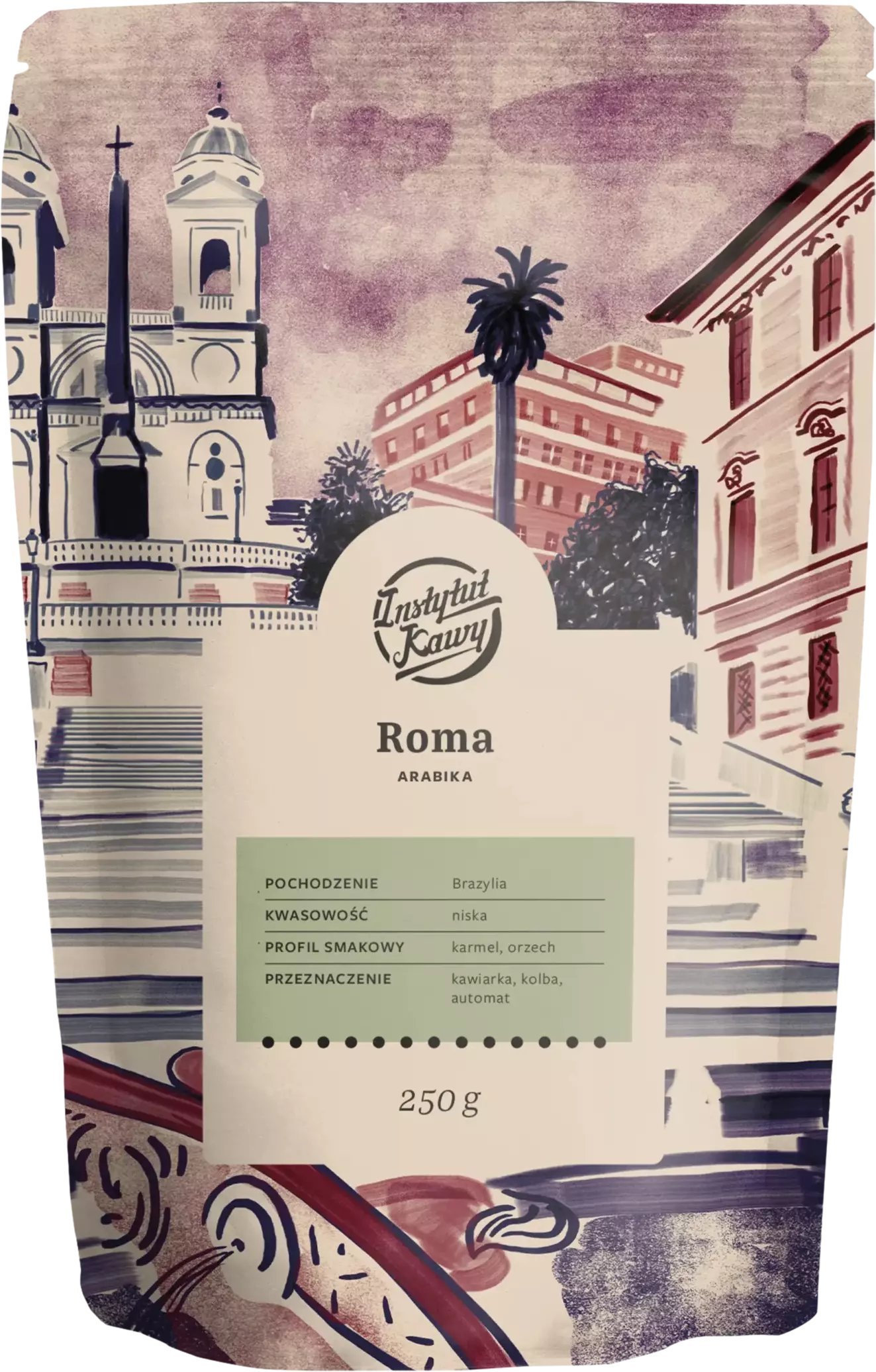 Kawa ziarnista Instytut Kawy Roma 250 g