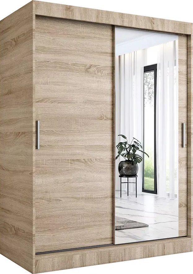 Elior Szafa przesuwna dąb sonoma 150 cm - Palmira 4X