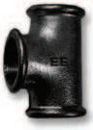 Odlewnia Zawiercie Trójnik redukcyjny 2 x 3/4 x 2" gwint wewnętrzny czarny (5907791605924)
