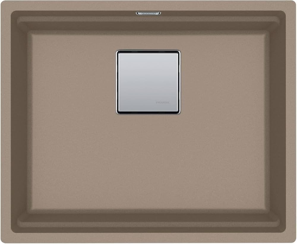 Po stalviršiu montuojama granitinė plautuvė Franke Kubus 2, KNG 110-52, Cashmere