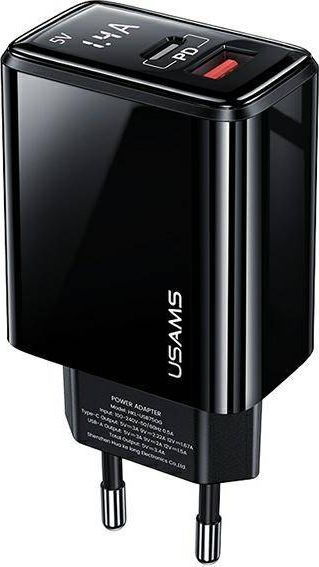 Ładowarka Usams US-CC133 1x USB-A 1x USB-C 3.4 A (CC133TC01)