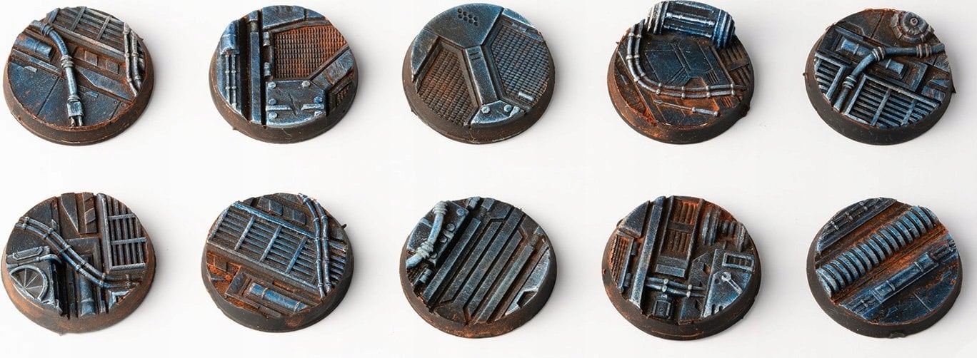 Gamers Grass Gamers Grass: Bases Round - Spaceship Corridor 25 mm (10 szt.)