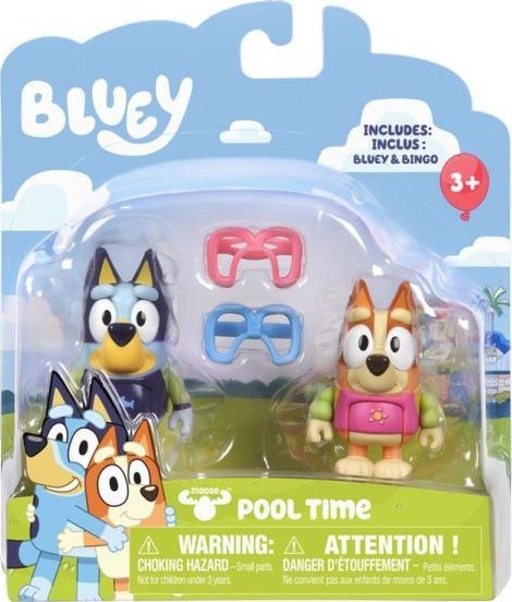 Figurka Tm Toys Bluey Blue - Zabawa na basenie Pieski Zestaw figurek 2-pack BLU13039
