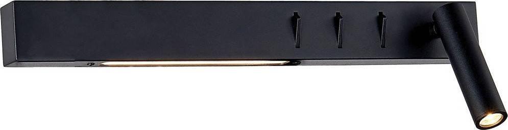 Kinkiet Mdeco Kinkiet LAMPA ścienna VK/04231/B/W/40/R MDECO regulowana OPRAWA metalowa LED 15W 3200K reflektorek czarny