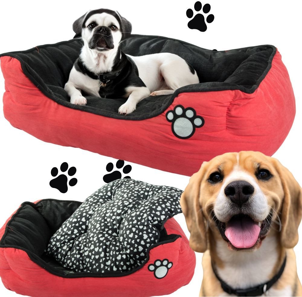 Pluszowe legowisko posłanie dla psa z wyciąganą poduszką miękkie wygodne