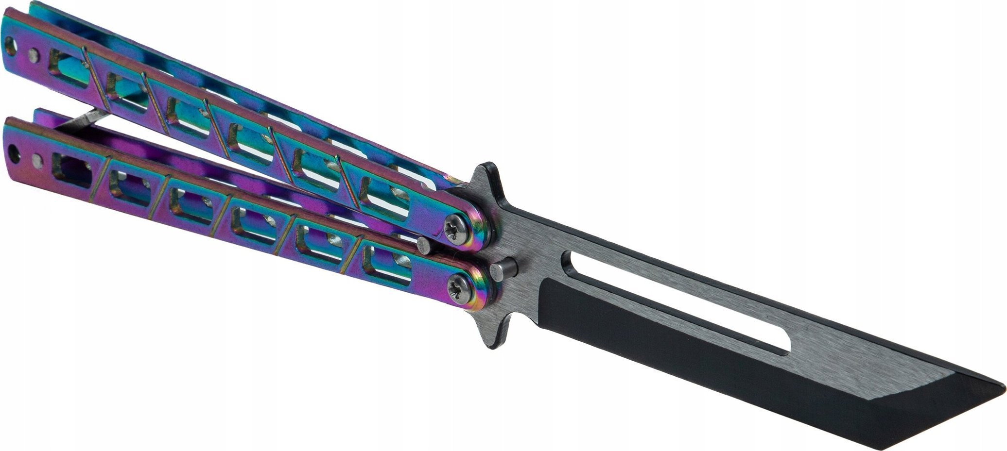 ShotGun.com.pl Nóż motylkowy treningowy TANTO CS:GO srebrny-R