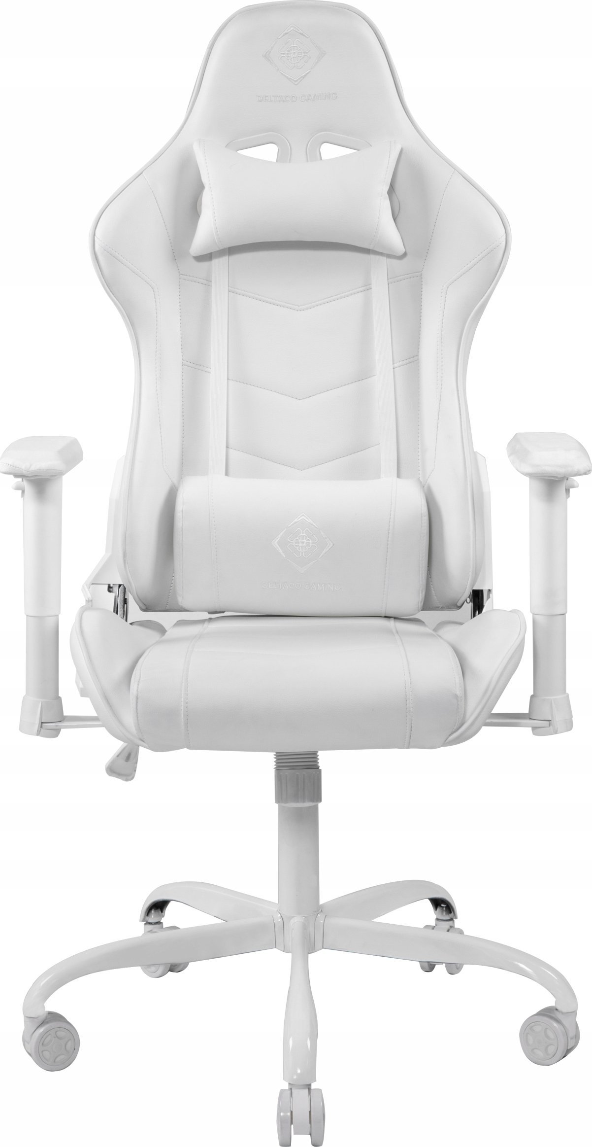 Fotel Deltaco Fotel do gier DELTACO GAMING Mebel LINE WCH80 skórzana, ergonomiczna, wysokie oparcie, biała / GAM-096-W