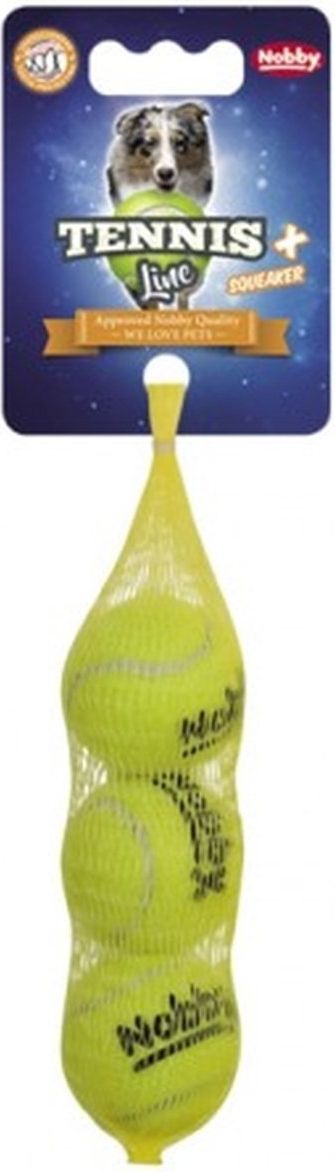 Nobby Piłka Tennis Ball XS 4cm - 3 Sztuki