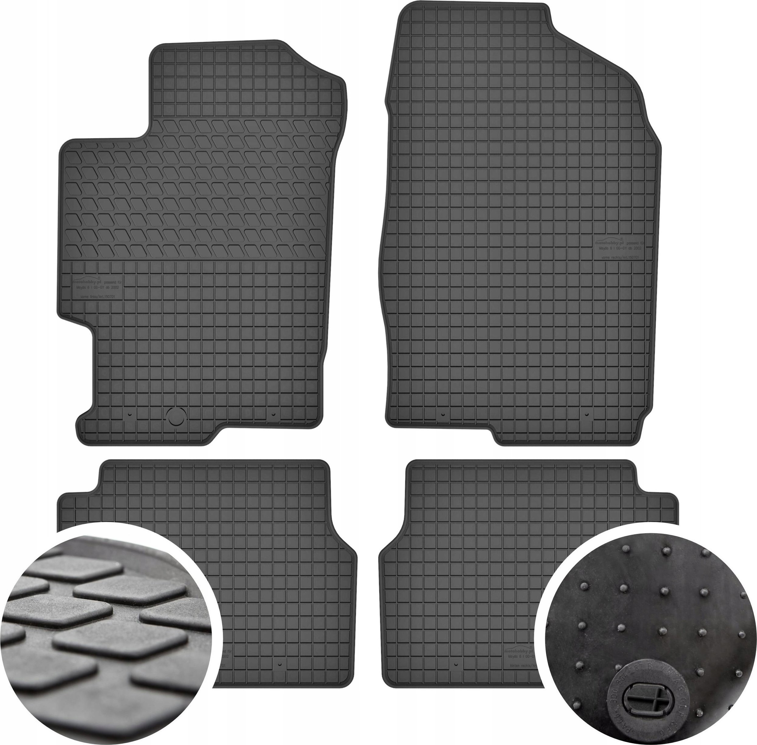GeyerHosaja Dywaniki gumowe do Mazda 6 I GG-GY (2002-2008)