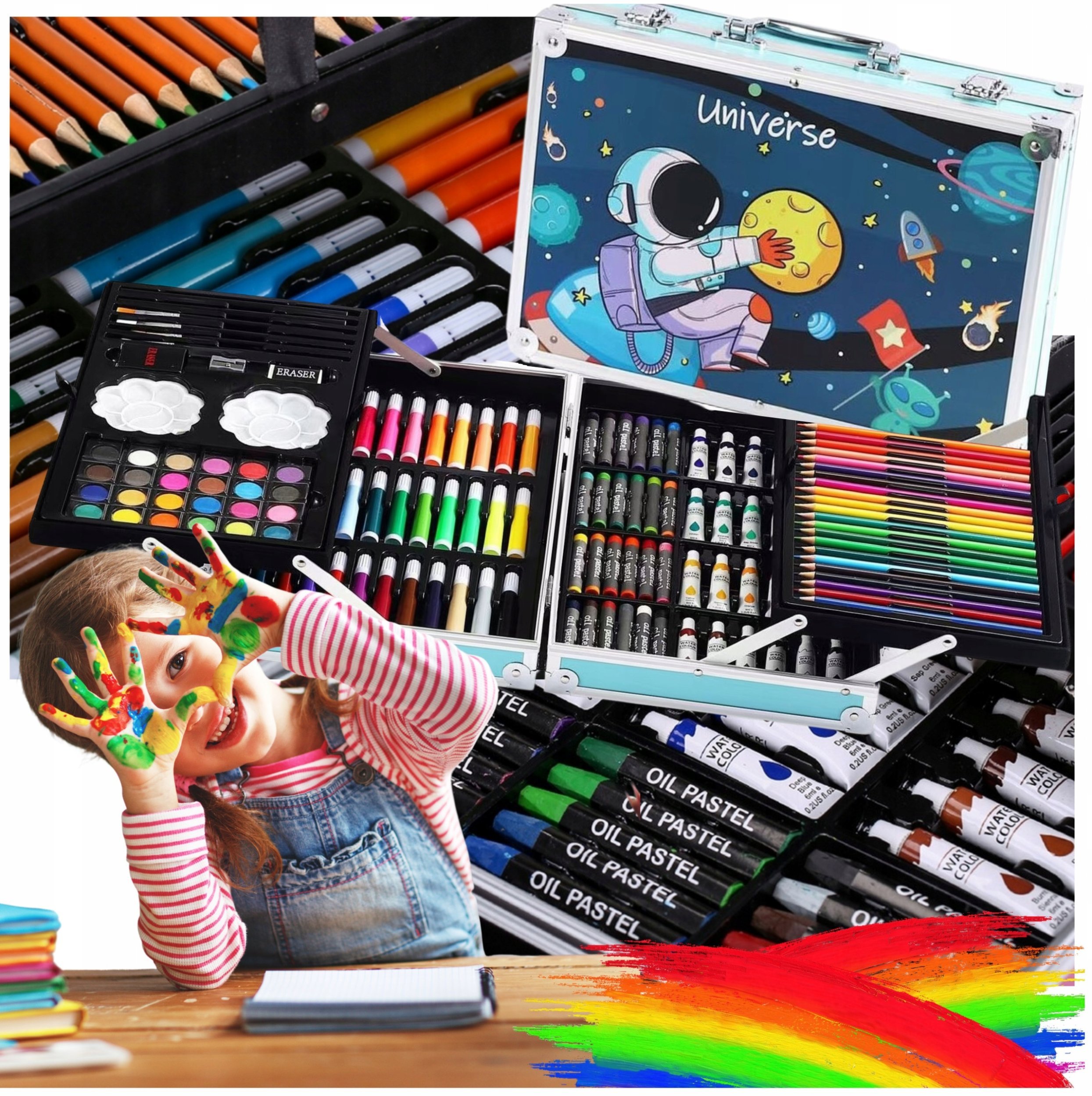 Zestaw do Malowania dla Dzieci w walizce astronauta