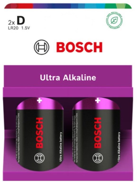 BATERIA BOSCH 2SZT D ULTRA ALKALINE LR20UA2B/00
