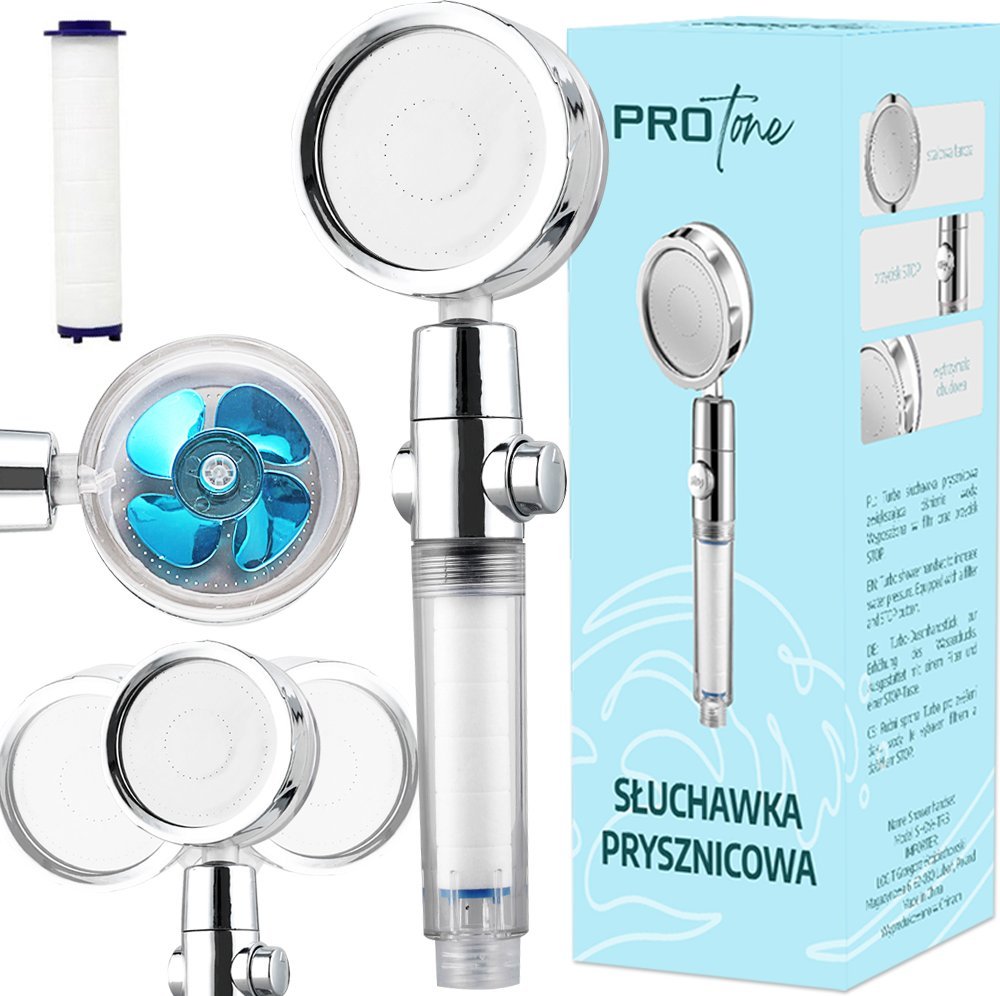 TURBO SŁUCHAWKA PRYSZNICOWA SHOW-TRB BLUE