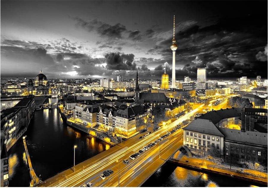 DecoNest Fototapeta - Berlin nocą - 400X280