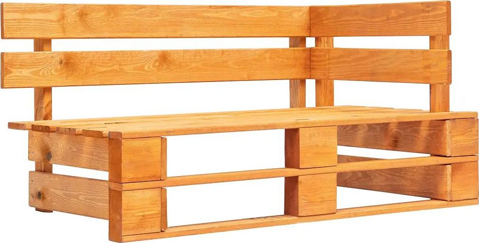 Elior Brązowa ławka ogrodowa z palet - Bradley 3X