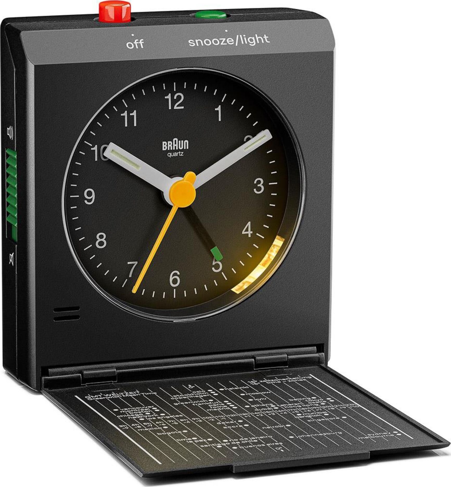Radiobudzik Braun BC 05 B Quartz Foldable Alarm Clock Black