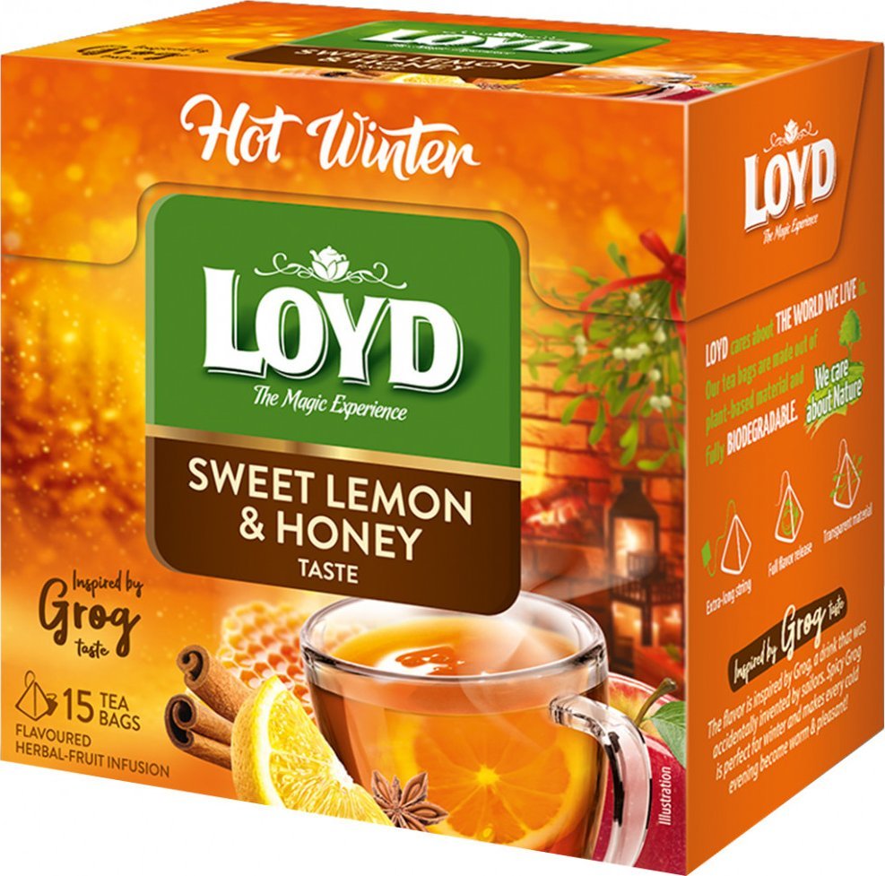 Loyd Herbata Hot Winter Sweet Lemon & Honey 15 torebek