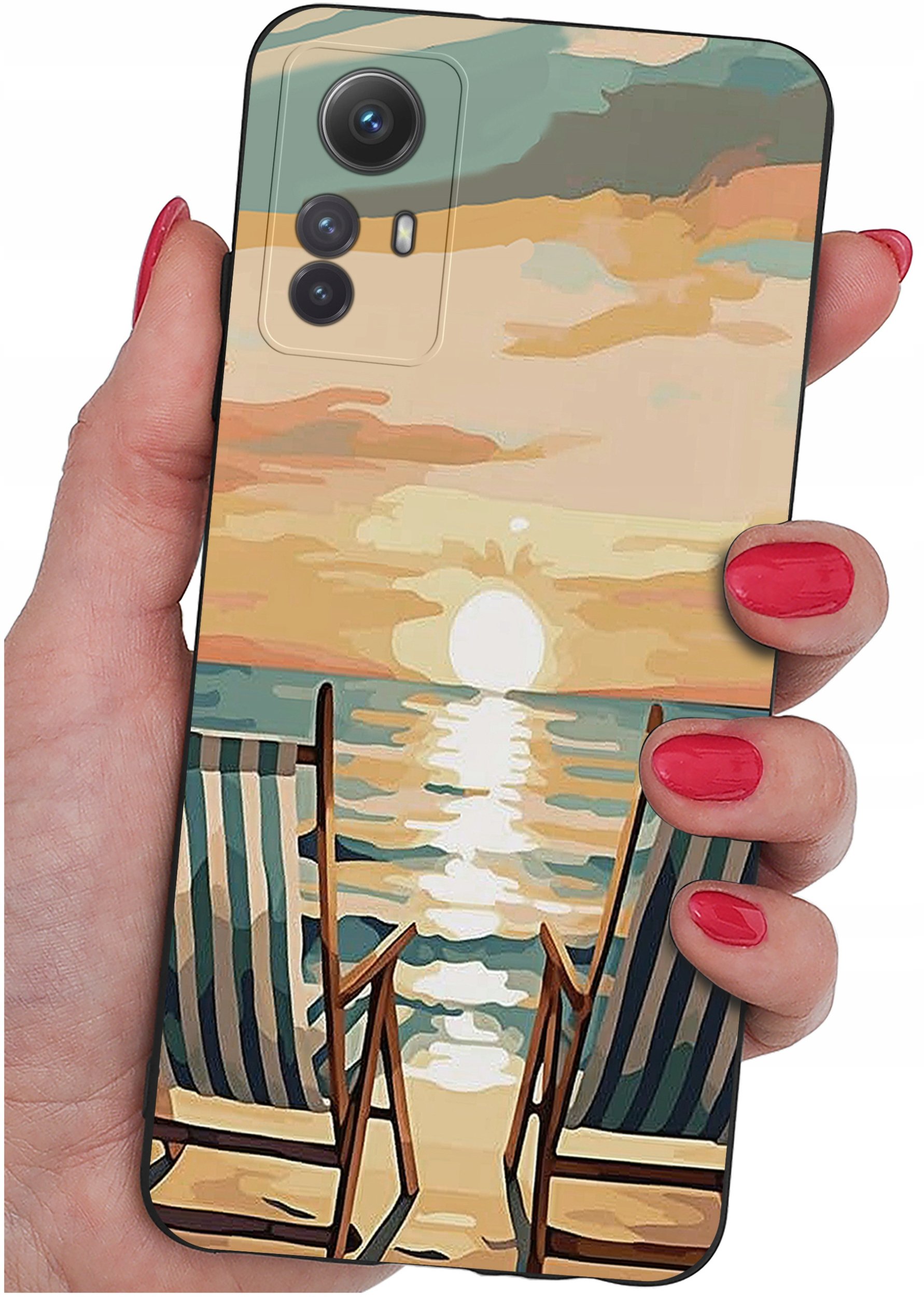 ETUI do Xiaomi Redmi Note 12S | WZORY | SILIKONOWE MATT CASE + SZKŁO 9H