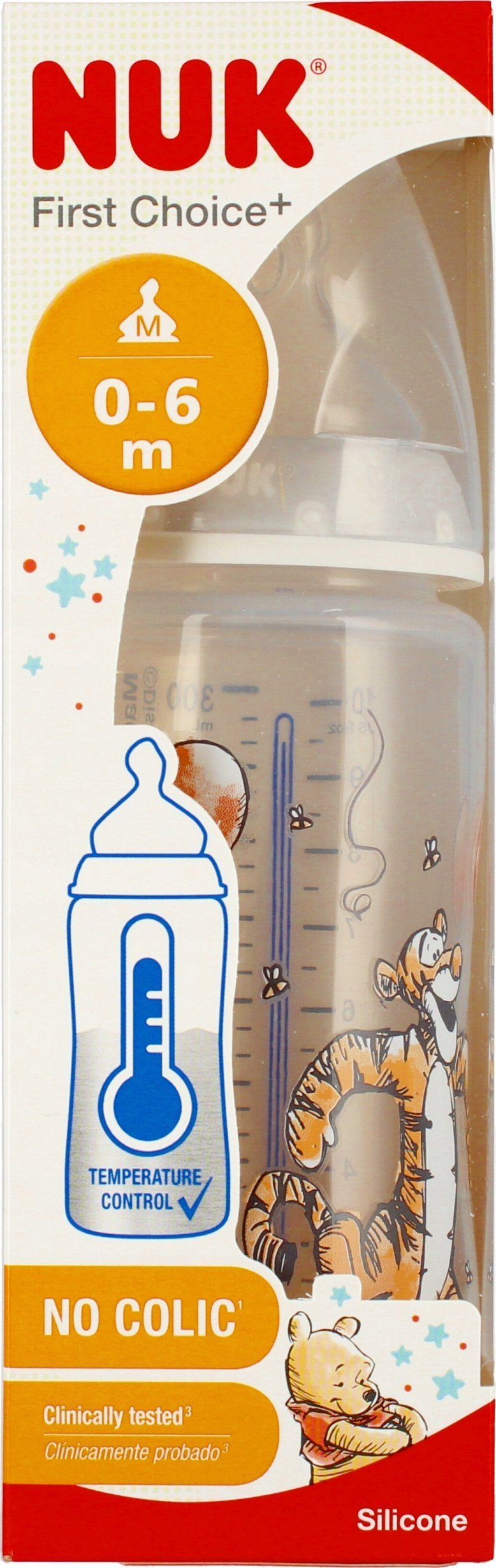 NUK NUK BUTELKA PP 300ML 0-6M FC TYGR N10741022 1/6