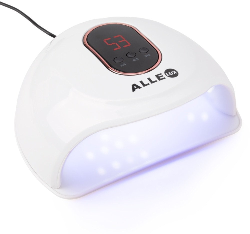 AlleLux Lampa do paznokci UV/LED 72W do lakierów hybrydowych Biała T15