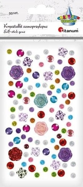 Kryształki samoprzylepne 99szt mix