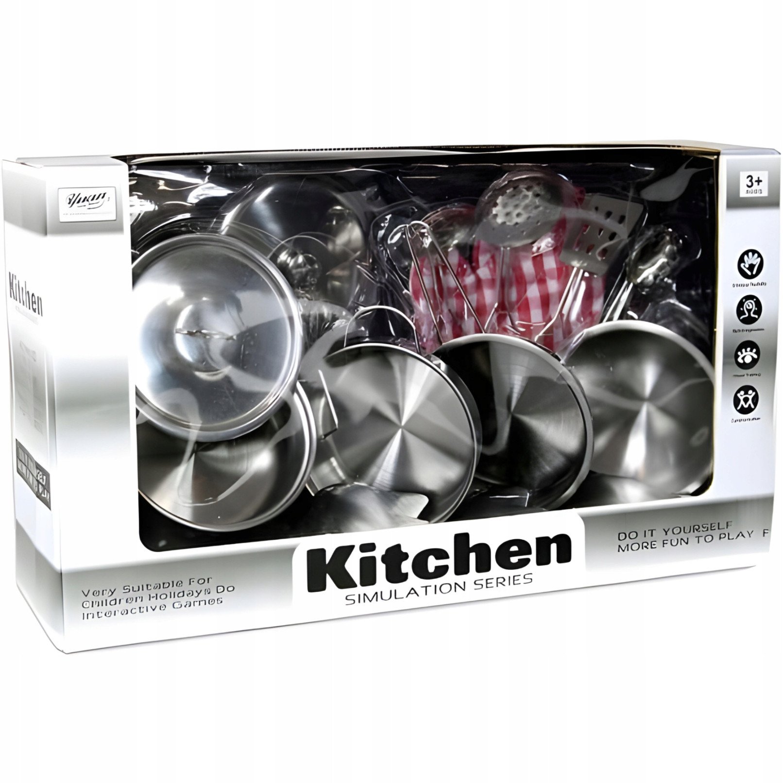 Zestaw metalowych garnków 13el