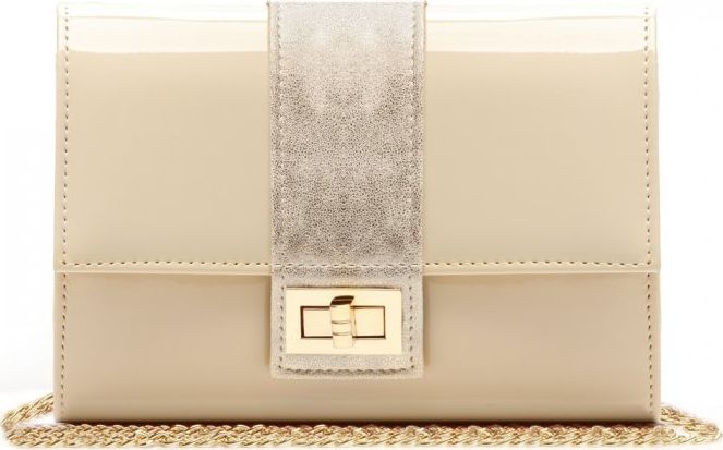 Solome BEŻOWA KOPERTÓWKA TOREBKA WIZYTOWA M2 SOLOME