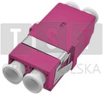 Konwerter światłowodowy Alantec Adapter światłowodowy bezkołnierzowy multimodowy OM4 LC duplex (FOA-LC-MMDS-4)
