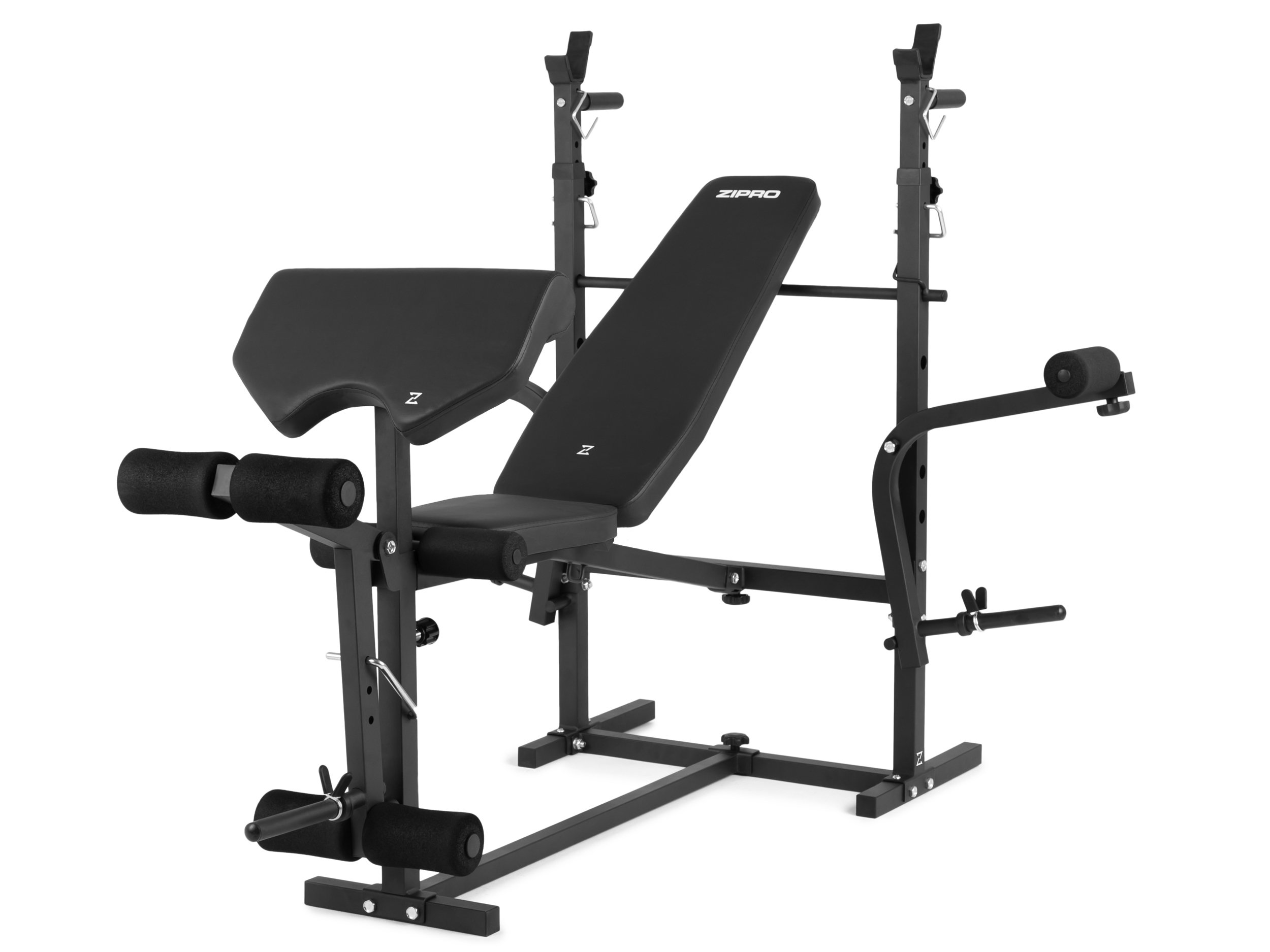 Ławeczka pod sztangę z modlitewnikiem, prasą do nóg i prasą do rozpiętek Zipro Ripped